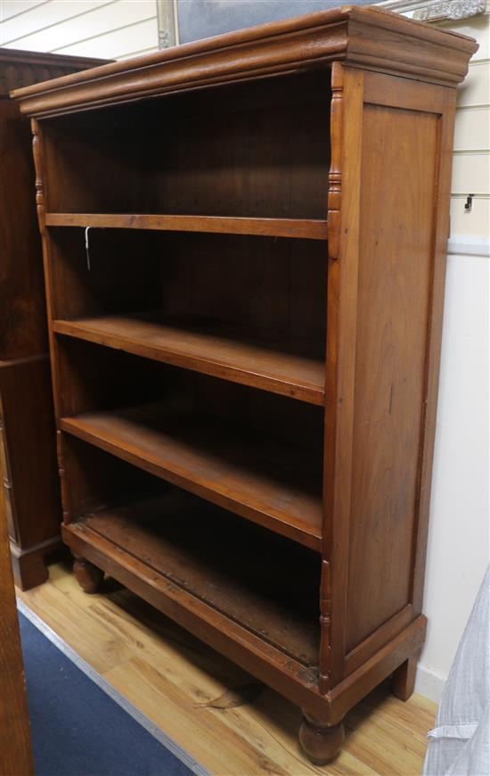 An Indonesian open bookcase, H.173cm